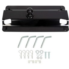 픽업 트럭 침대용 ECOTRIC 유니버설 5륜 구스넥 히치 어댑터 플레이트 표준 5륜 레일 30000파운드 2-516인치 볼
