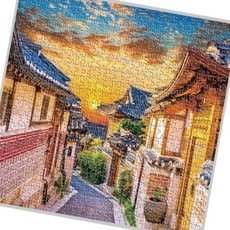 직소 조각퍼즐 랜드마크 한옥마을 500조각 가족게임 세계 87786pc 1(EA), 1개
