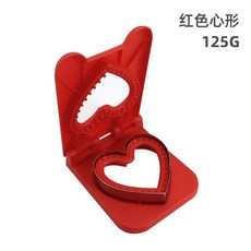 不鏽鋼麵包封邊模具三明治夾心壓邊器小號烘焙土司切早餐製作, 1個, 紅色心形三明治切