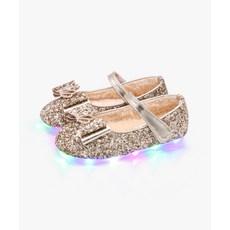 KIPHANT LED 허니콤 티아라 여아 털 구두