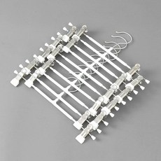 바지걸이 걱정없는 논슬립 10개 옷걸이 구김 13676PC 1(PC), 색상, 1개