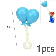 Duploes 대형 벽돌 크리 에이 티브 스윙 Ladde 시소 장난감 큰 빌딩 블록 놀이터 부품 풍선 슬라이드 계단, 45 Light Blue Balloon