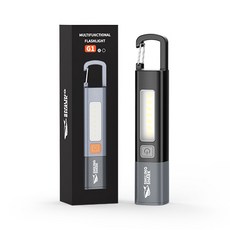 SmilingShark 공식스토어 LED 충전식 줌서치 라이트 손전등 후레쉬 랜턴 및 스탠드등 C타입충전 IPX7 방수 강력한밝기, 1개, 블랙