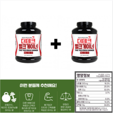 1+1더테크 벌크게이너 단백질쉐이크 3.2kg 초코맛, 6.4kg, 1세트