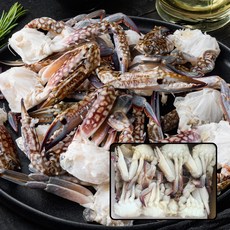 삼둥이수산 절단꽃게 2L 5.4kg (450g x12개입) 벌크 손질꽃게 업소용, 12개