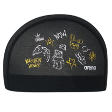 아레나 드로잉 메쉬 수모(C1AS12) 메쉬캡 아쿠아모자, BLK, 1개