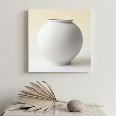 달항아리캔버스액자 베이지 달항아리액자 달항아리캔버스그림 달항아리 집들이선물 개업선물 복들어오는그림 돈들어오는그림 다복 달항아리거실액자 풍수인테리어액자, 1개, 베이지 20cm