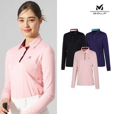 국내매장정품 밀레 여성 티셔츠 [밀레 골프]여성 긴팔 카라티 3컬러 택1 여친티셔츠 라운드 밀레티셔츠 소풍