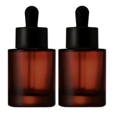 닥터보틀 두꺼운 유리 점보 스포이드 오일 소분 갈색 용기, 2개, 50ml 브라운