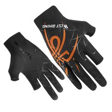 시그니처베이지 자전거 라이딩 여름 쿨 반장갑 긴장갑 YPZ238, 오렌지