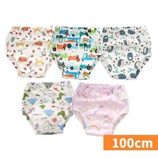 110cm 學習褲, 動物/汽車/獨角獸圖案, 1個