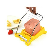 햄소시지 슬라이서 주방 도구 스트립 큐브 베이컨 계란 과일 두부 채소 치즈 등 준비용 커팅, 1개, 02 YELLOW