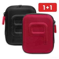 휴대용 보조 배터리 파우치 케이블 충전기 수납 가방 1+1, 상세페이지 참조, one  라임-화이트