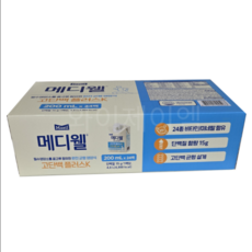 메디웰 고단백 플러스 K 200ml x 24팩 단백질보충제, 24개