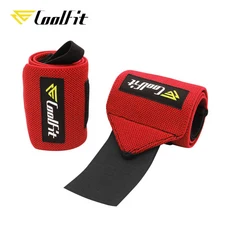 쿨핏 역도 손목 지지 랩 루프 체육관 신축성 크로스핏 근력 훈련 파워 리프팅용, 01 Red
