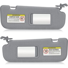 2011-2015 현대 엘란트라 선바이저 GT 모델 미적용 왼쪽 운전석 베이지 교체 852103X000TX USA, (Grey) Left+Right, Grey, 1개