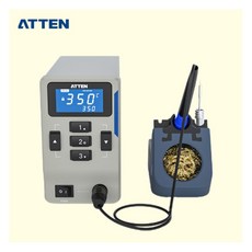 ATTEN安泰信 ST-1509智能數顯電焊台 150W 防靜電 無鉛焊槍 調溫電焊台 溫度補償 110V, 1個, ST-1509數顯電焊台主機150W),50W發熱芯(精緻型,用於微型焊接任務)