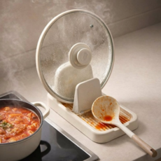 아이노르 얼룩 걱정 없는 깔끔한 조리도구 받침대, 1개, 화이트