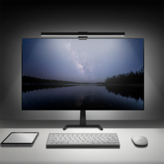 엠피맨 싱글 LED 모니터 조명 스크린바, 1개, 블랙