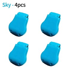 2410pcs 미끄럼 방지 낚싯대 홀더 빠른 부착 낚싯대 클립 홀더 낚시 액세서리 낚싯대 브래킷 그립낚시용품, 4pcs Sky