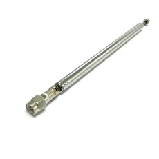 라디오 TV용 망원경 안테나 교체 SMA 수 DIY 길이 7 섹션 164mm 1 개, 기본, 1개