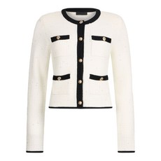 리우조 니트 버튼 재킷