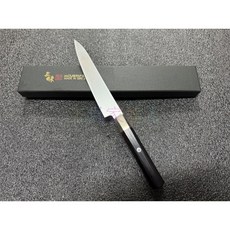 工具家達人 三昧 VG-10 日本製 萬用刀 小牛刀 水果刀 150mm 單層料理刀，精巧刀身適用於多種食材, 1個, Black