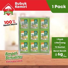 (251106-04) cap bubuk kemiri6g*12pcs, 6g*12pcs, 72g