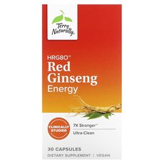 Terry Naturally HRG80 홍삼 에너지 200mg 캡슐 30정, TerryNaturallyHRG80홍삼에너지200mg캡, 1개