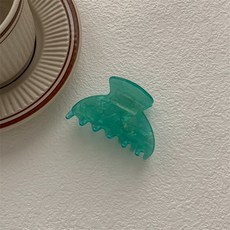 高級感仿醋酸鯊魚夾 後腦勺髮夾 氣質網紅髮飾 韓系簡約髮夾 長髮盤髮造型夾+怪手爪-貝殼綠+默認顏色