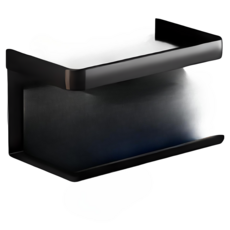 多功能壁掛式衛生紙架附置物平台 廁所衛生紙盒 浴室紙巾收納架【JJ0872】, 灰色, 1個