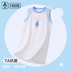 男童睡裙a類全棉術後專用服長款兒童睡袍夏季薄款純棉家居服大童