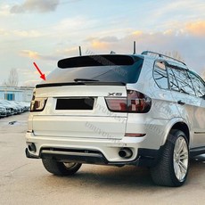 BMW X5 E70 06-13 중간 후면 트렁크 립 ABS 윙 스포일러 호환, Carbon Printing