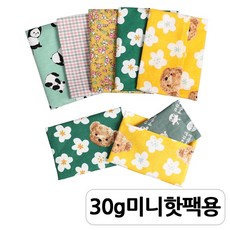 [모핸] (완제품) 30g핫팩 커버 5종 세트 (작은 30g 핫팩용), 팬더, 1개