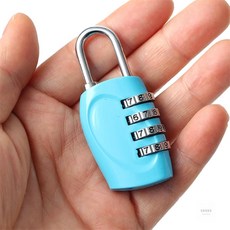 아이서 4자리 번호키자물쇠 3p B 블루 사물함번호자물쇠