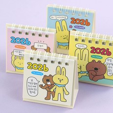 2026 묘움짤생 초미니 탁상 캘린더 2026년 모니터달력 메모 데스크 캘린더 단체선물, 1500 2026묘움짤생미니달력 랜덤