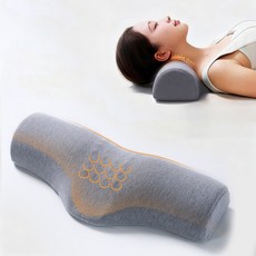 CIVILEE 거북목 숙면 베개 고밀도 메모리폼 경추베개, 1개, 그레이