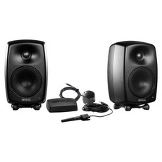 Genelec 8330 Pack 黑 灰 白 金屬 5吋 監聽喇叭 智能校正 套裝 GLM Kit+9310 五年保固, 黑色