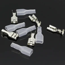 프 터미널 암 스페이드 커넥터 케이스 포함 6.3mm, 50 case 50 female, 01 50 case 50 female