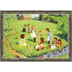 학산문화사 빨강머리앤 소풍 500피스 직소퍼즐액자 HS168727, 퍼즐+앤틱카키액자, 1개