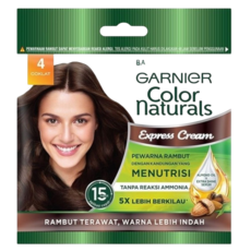 GARNIER 卡尼爾 染髮劑 自然黑 勃根地紅 KBT89 #4 染髮膏 染髮 染膏 漂粉 漂髮劑 染髮工具 褪色膏 美髮, COKLAT, 1個