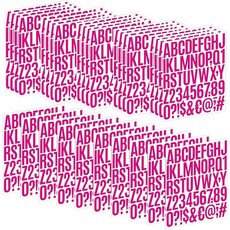 [ 1126940 ] 레터 스티커 30장 1500개 대형 알파벳 5.1cm(2인치) 비닐 자체 접착 물병 컵 우편함 번호 주소 공예 스크랩북 게시판 장식 (마젠타), 마젠타