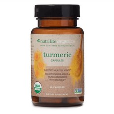 現貨 美國原裝 安麗 紐崔萊 Nutrilite 45倍高吸收 薑黃膠囊 60顆 薑黃素, 1個