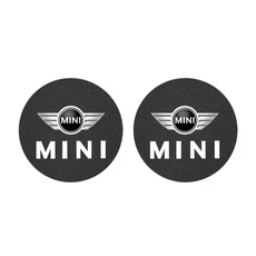 미니 쿠퍼 JCW 워크스 F54 F55 F56 F57 F60 R50 R52 R53 R55 R56 R57용 2개 자동차 물컵 홀더 미끄럼 방지, 04 Black-For Mini