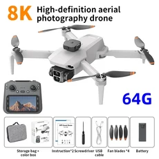 2025 신형 전문가용 L106-1 GPS 드론 8K HD 화면 5G FPV 카메라 쿼드콥터 브러시리스 모터 RC, 01 white 64G