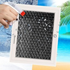 창문 유리 표면 기포 패턴 단열 보온 보냉 햇빛 차단 투명 시트 필름 겨울 여름, 상세페이지 참조