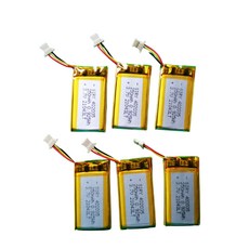 402035 리튬 폴리머 LiPo 배터리 042035 70mai 대시 캠 YI 미니 카메라 3.7V 250mAh용, [05] 6 pcs