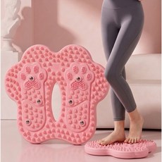 컴포트피크 에어스텝퍼 발지압 밸런스 하체운동 홈트 운동기구, 핑크