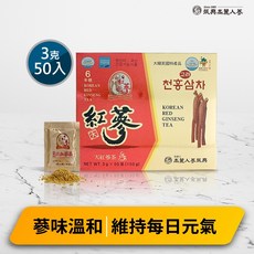 振興高麗人蔘 高麗天紅蔘茶, 1個, 50入禮盒