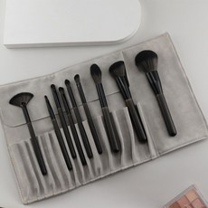 엑스비지 고급 메이크업 브러쉬 9종+파우치, 1개